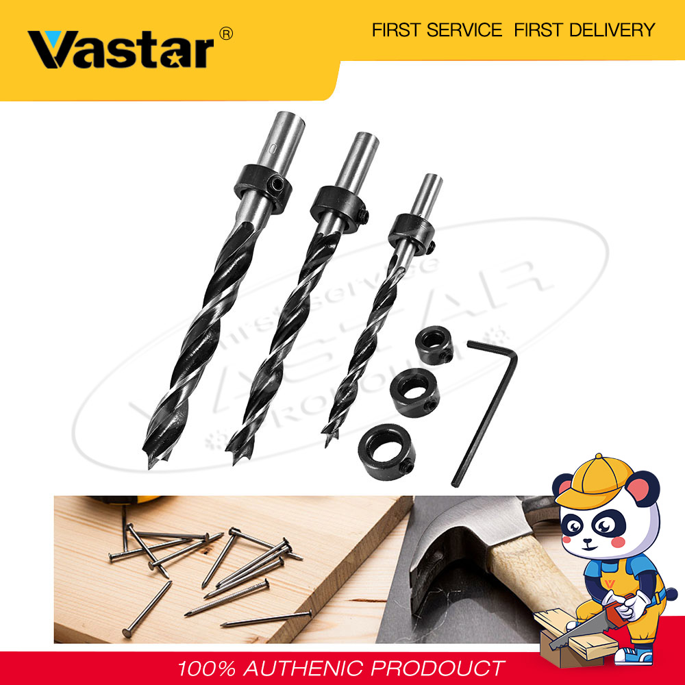 Vastar Woodworking Dowel Wood Drilling Doweling Hole Saw fit 6 8 10mm Drill Bits Guide Hole Drilling Carpentry Tool