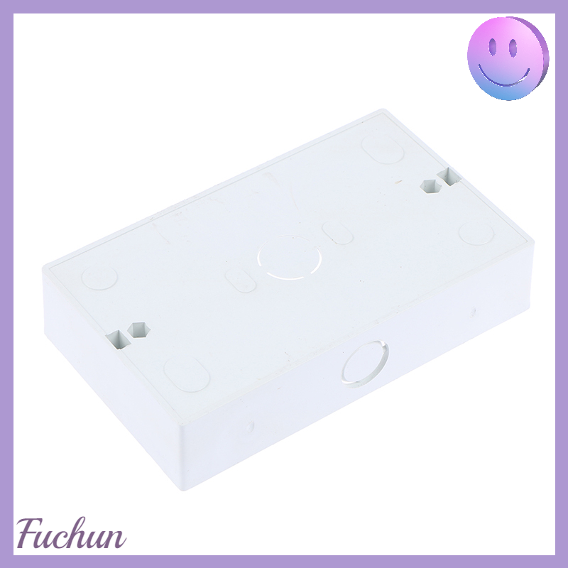 [fuchun] 1PCS 146*86mm Wall Switch Plastic Wall Socket Cassette Outer Wall Junction Box
