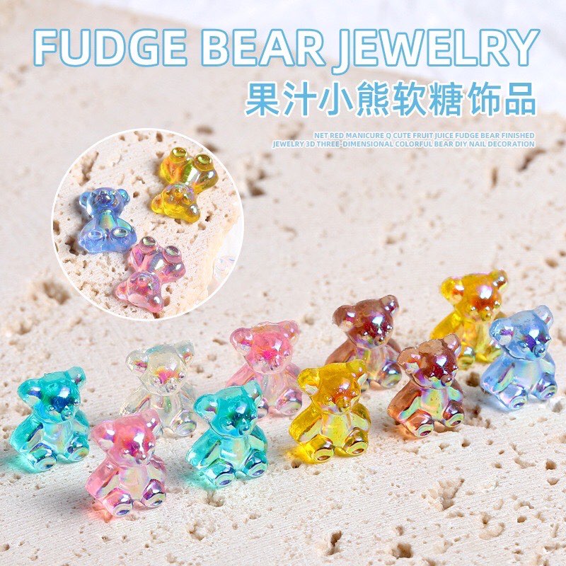 Charm 3D hoạt hình trang trí móng nail Hình Hello kitty  Trắng