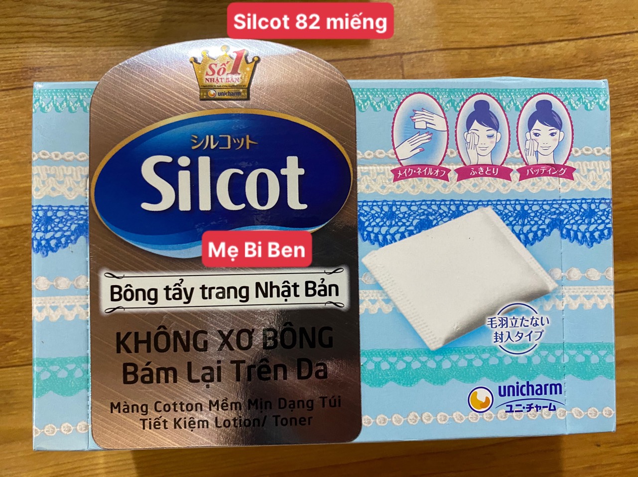 [Chính Hãng] Bông Tẩy Trang Silcot 82/66 Miếng/Hộp