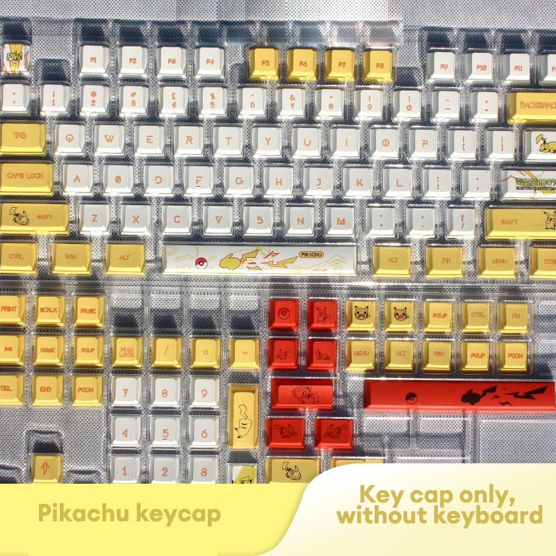 KAIMEIDI Pikachu PBT sublimation keycap mechanical keyboard keycap XDA height customized diy personalized keycap