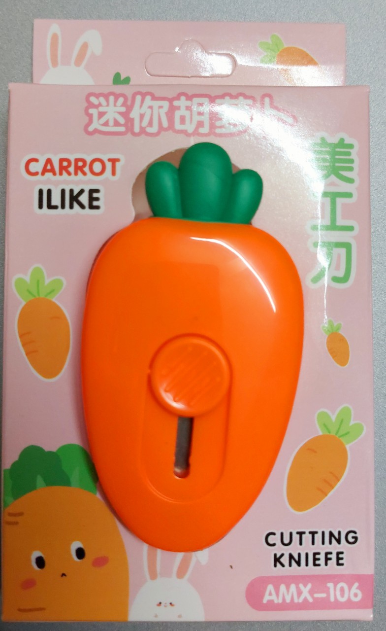 Dao rọc giấy mini hình cà rốt cute