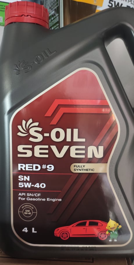 DẦU NHỚT S-OIL RED #9- SP 5W40- 4L