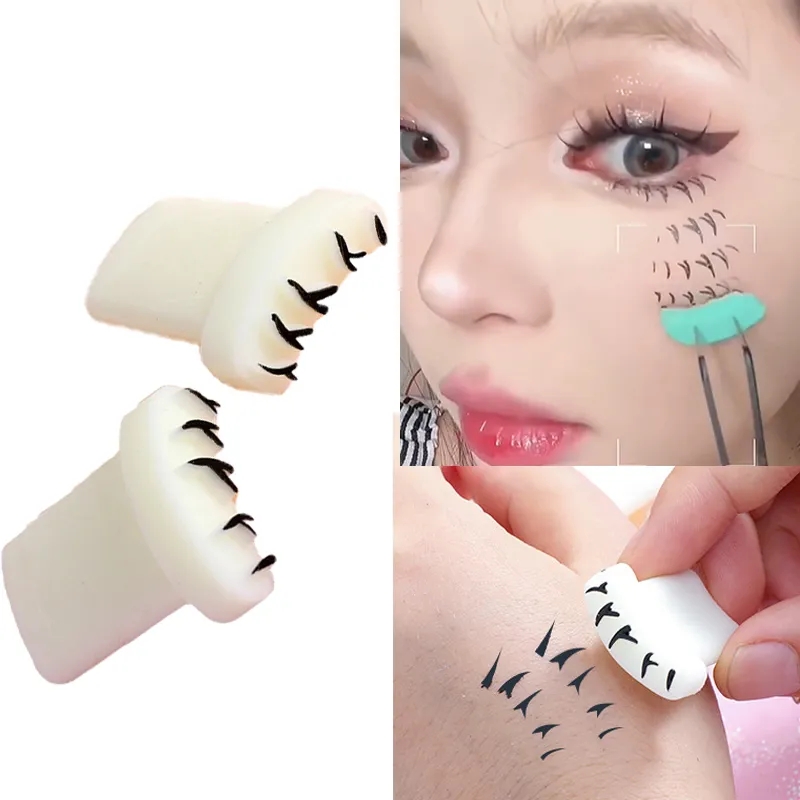 1 cặp lông mi tem công cụ dụng cụ trang điểm mắt tự làm thấp hơn lông mi mở rộng con dấu cái nhìn tự nhiên cho make up người mới bắt đầu lông mi giả