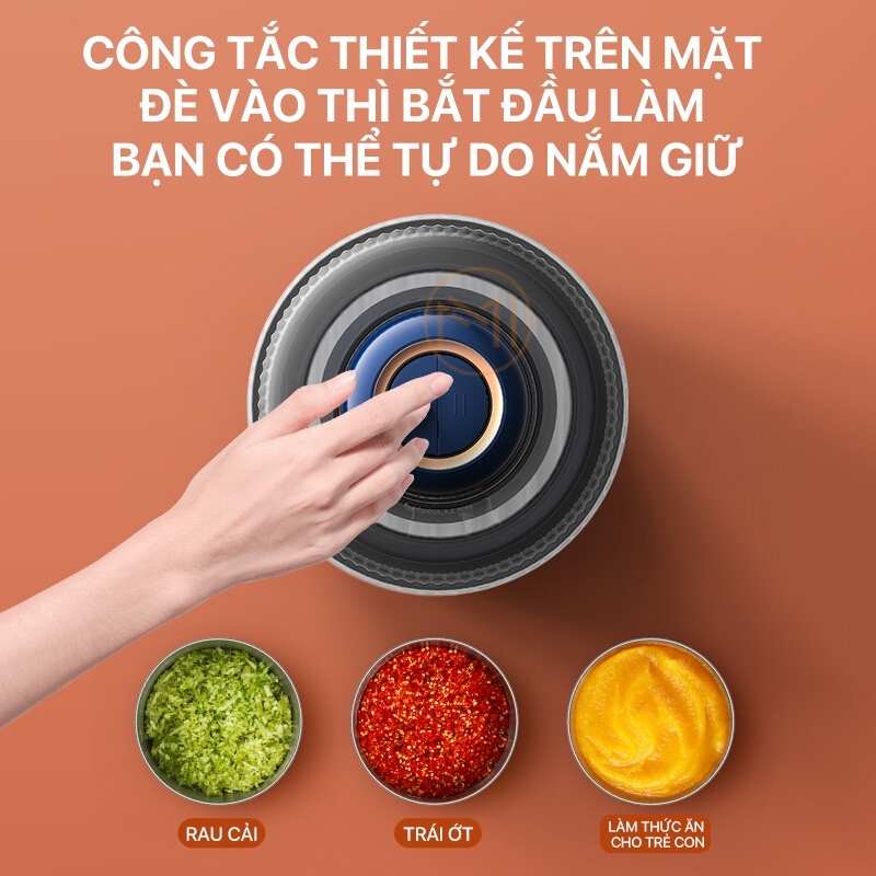 (Mixhome HCM) Máy xay thịt đa năng Deerma JR02 (Hàng chính hãng - Bảo hành 6 tháng)