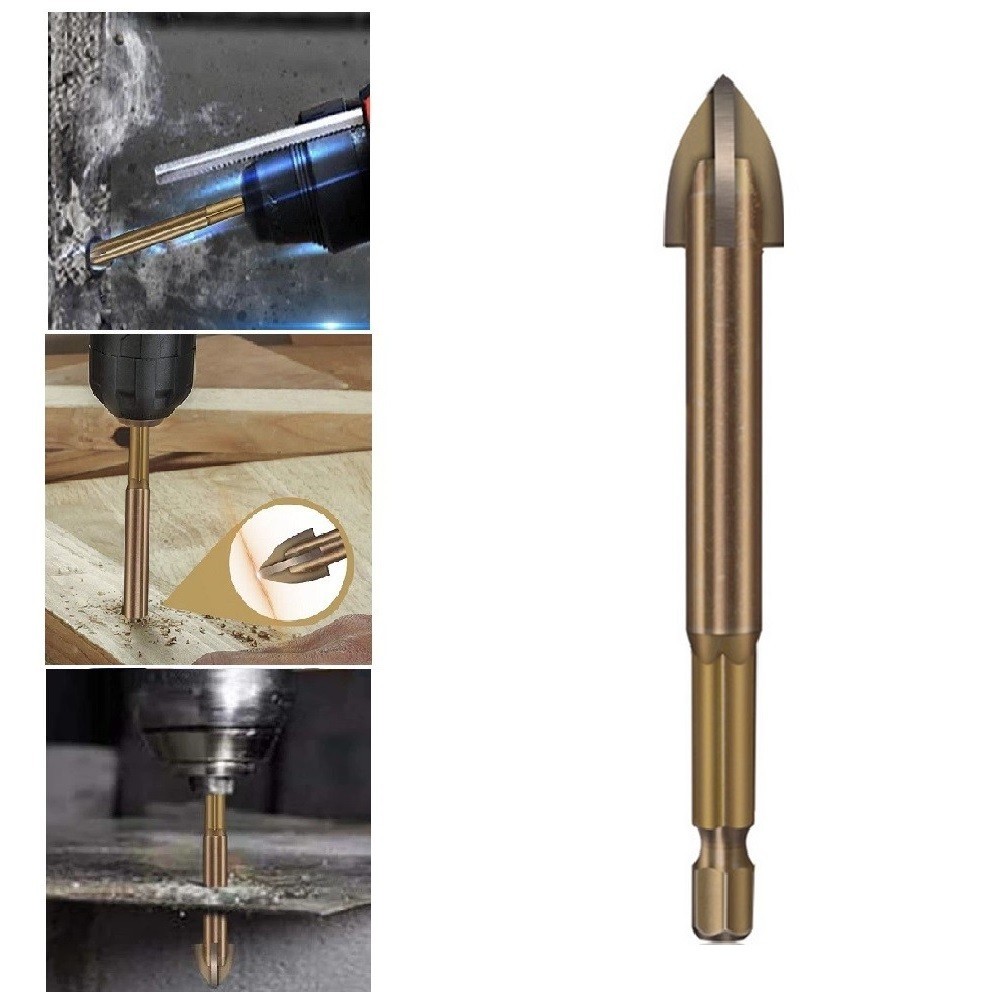 Hometool Efficient Universal Drilling Tool Multifunctional Cross Alloy Drill Bit 3-12mm For Electric Drill