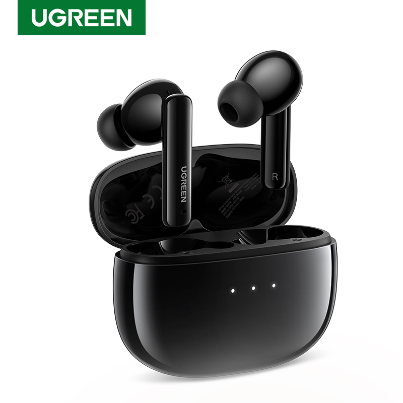 UGREEN HiTune T3 ANC Wireless TWS Bluetooth 5.2 Earphones , Active Noise Cancellation, in-Ear Mics Handfree Phone Earbuds