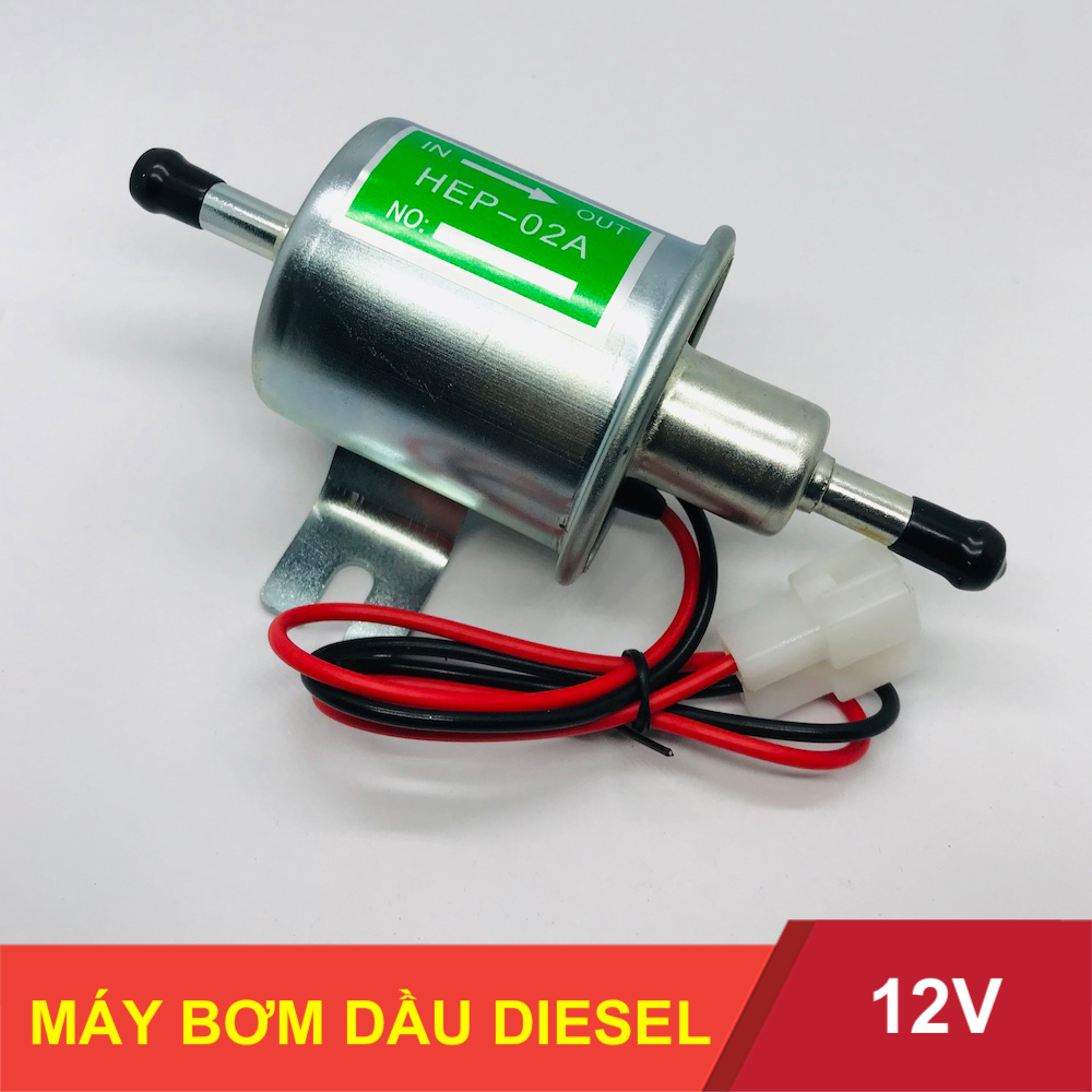 [HCM]Bơm dầu diesel 12V đen bơm tự mồi bơm điện tử dùng bơm xăng bơm dầu 80 - 100 lít một giờ áp suất 3-6 psi - LK0110