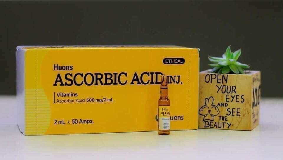 Hộp 50 ống Vitamin C Hàn quốc (5 vỉ)