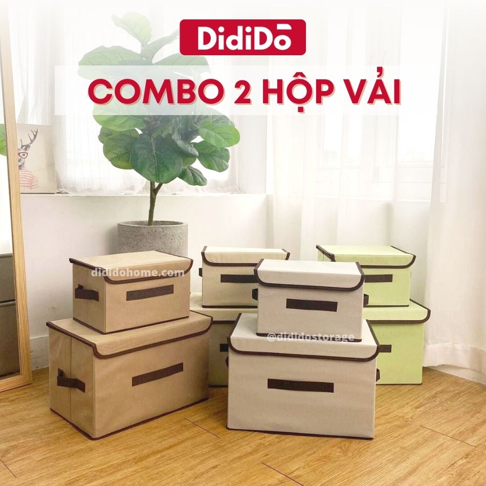 Combo 2 hộp đựng đồ DidiDo Cải Tiến (Tặng Giấy Thơm Bounce)