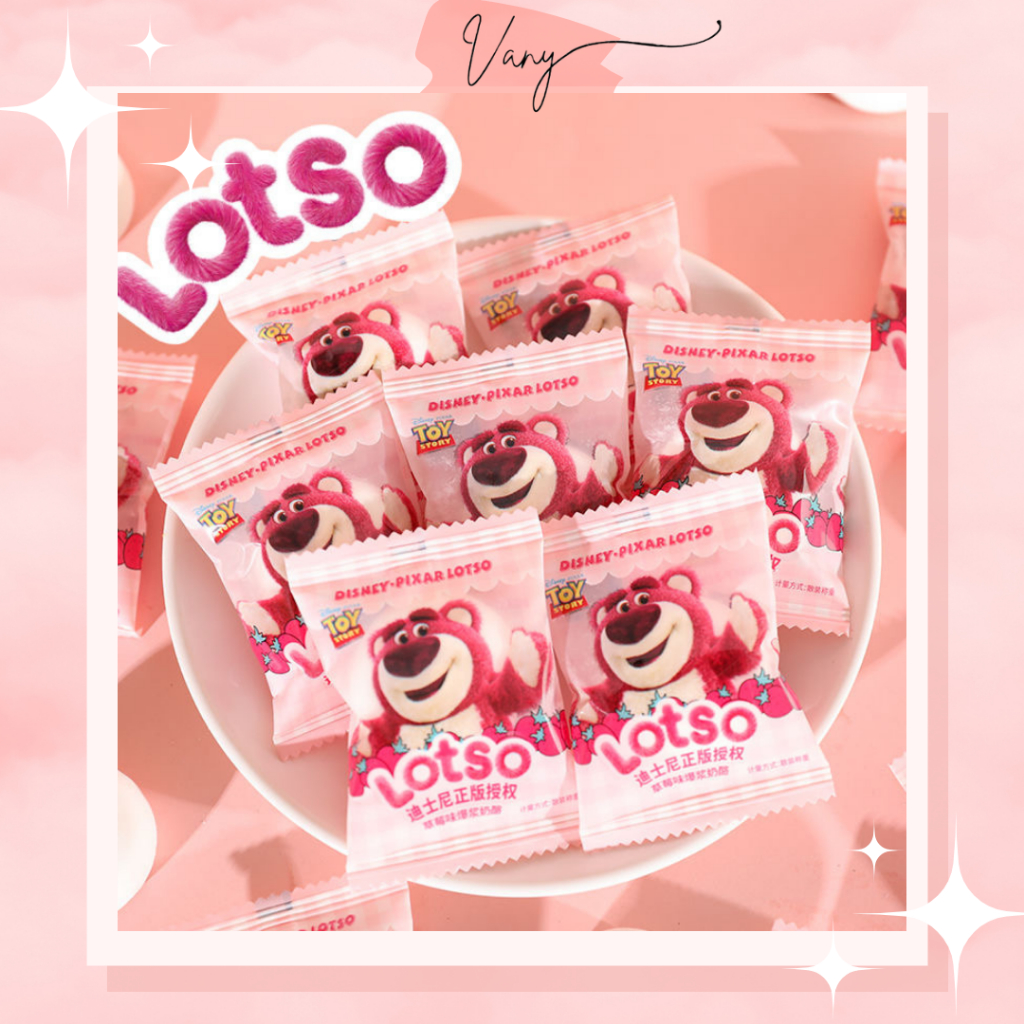 Kẹo Dẻo Marshmallow Nhân Mứt Dâu Gấu Dâu Lotso