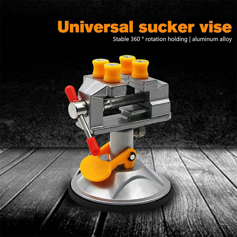 mini vice vice 360 degree rotatable vice mini walnut clamping tool suction-cup