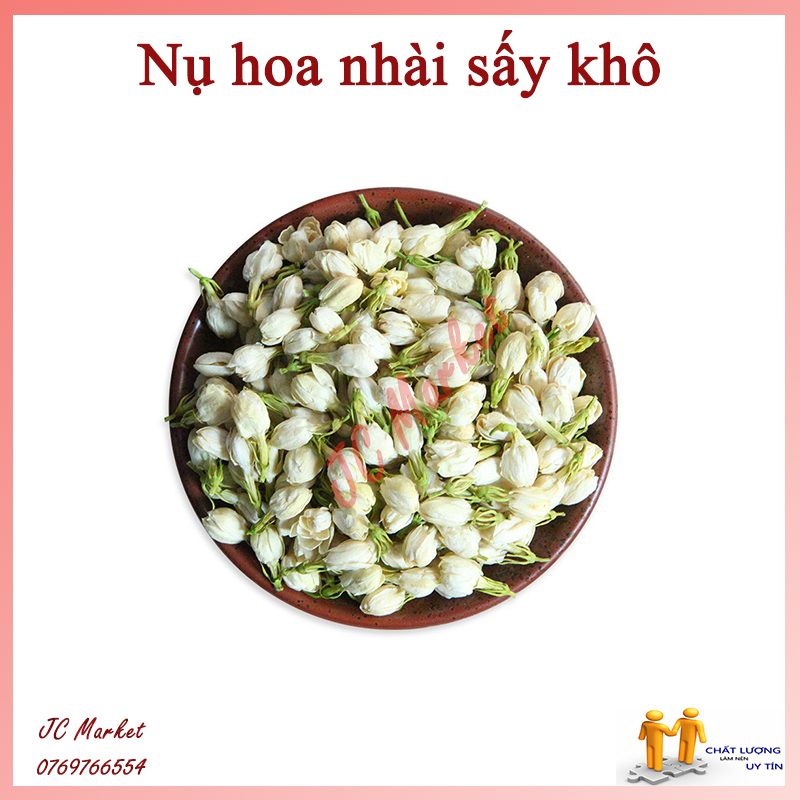 100g Trà hoa nhài, nụ hoa nhài, hoa lài sấy lạnh