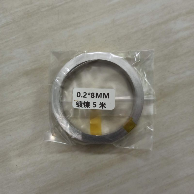 5m kẽm hàn 0.15*8mm, 0.2*8mm, 0.2*10mm