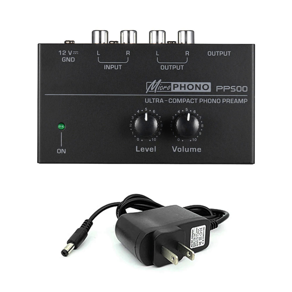 Phono Preamp Pre Amp Preamplifier With Level Volume