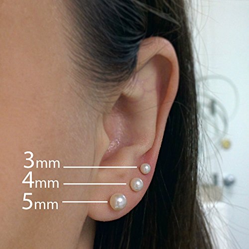 Set 4 Hoa tai bạc đính ngọc trai OPAL