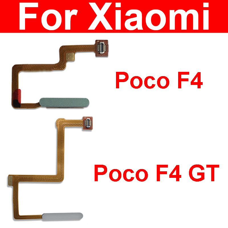 【Mary DAI Store】Fingerprint Touch Snesor Flex Cable Xiaomi POCO F4 F4 GT Unlock Home Key Print Power Button Sensor Flex Ribbon. 