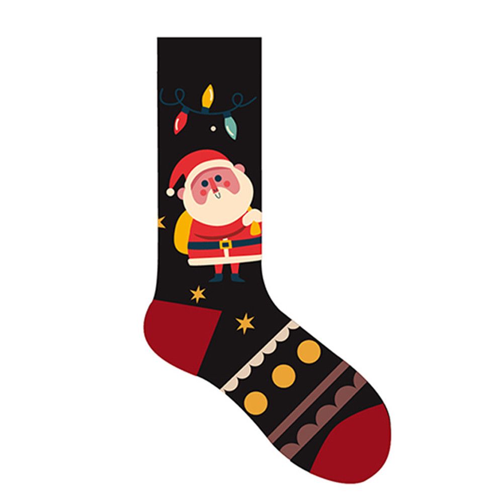 AKZDXE Mùa đông ấm Mùa thu Đông Cây thông Noel Ông già Noel Năm mới Phụ nữ Vớ Hạnh phúc Tất Giáng sinh Vui nhộn