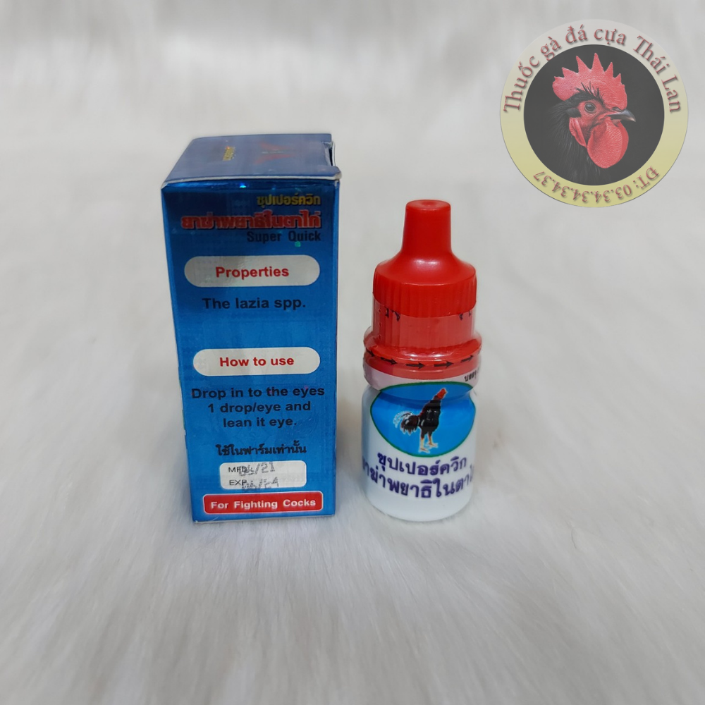 [HCM]thuốc gà đá - nhỏ mắt - giun mắt - bệnh về mắt (1 lọ / 5cc)