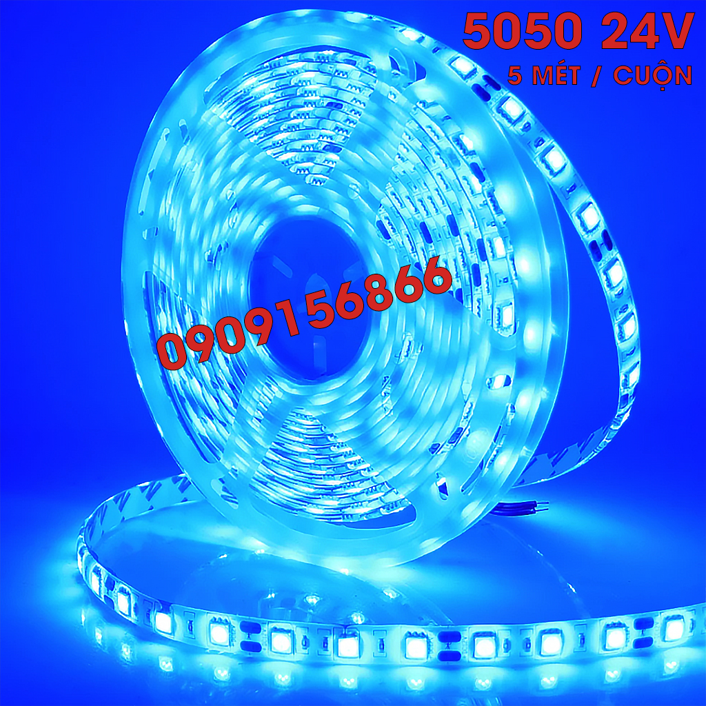 Đèn Led cuộn 5050 5 mét 12v và 24v