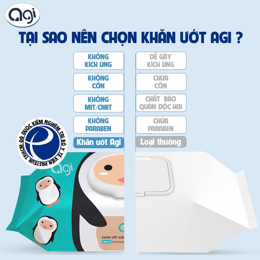 Khăn giấy ướt AGI không mùi