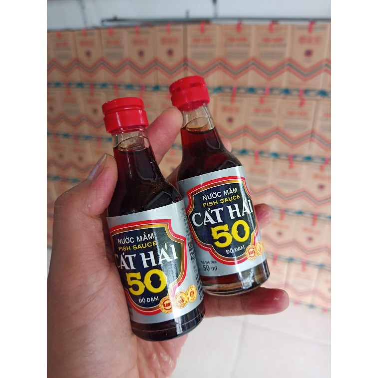 Nước mắm Cát Hải 50 độ đạm chai 50ml