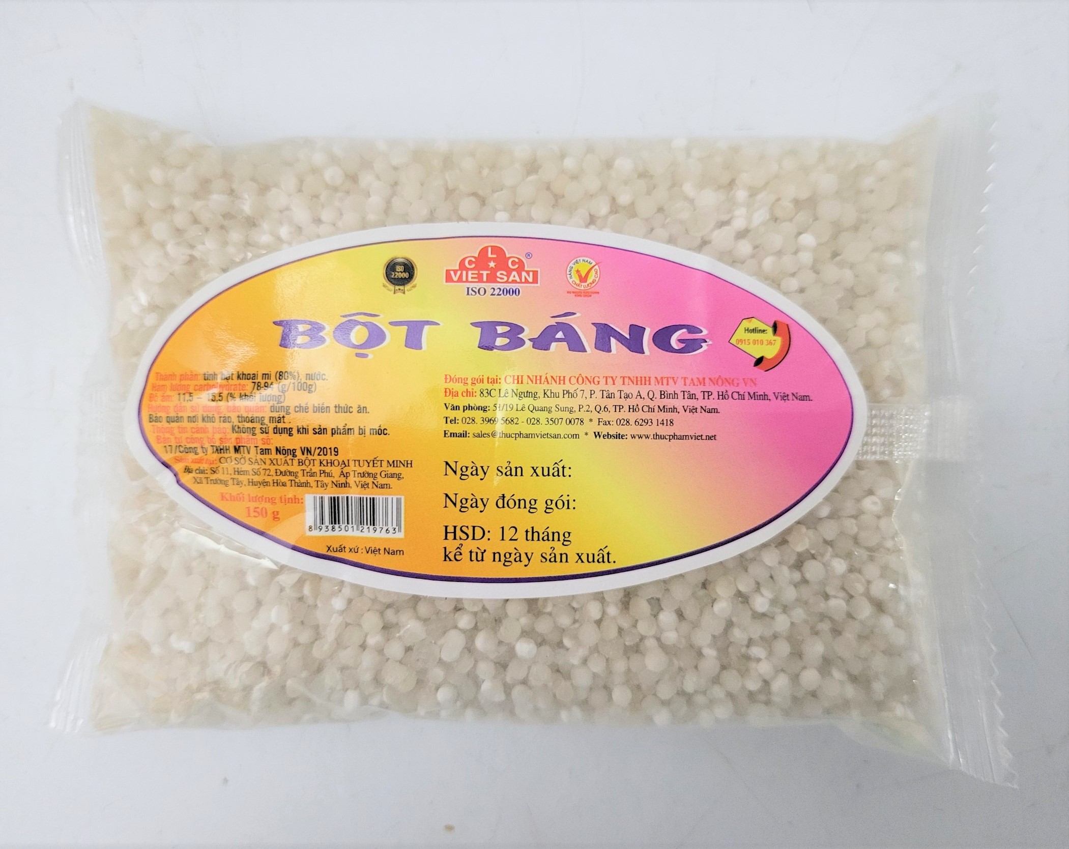 Bột báng nấu chè việt san
