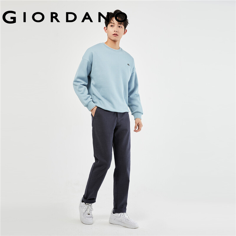 GIORDANO Nam Quần cạp vừa Quần cơ bản thông thường Nhiều túi Màu trơn đơn giản thời trang công sở Quần thường ngày 01113074