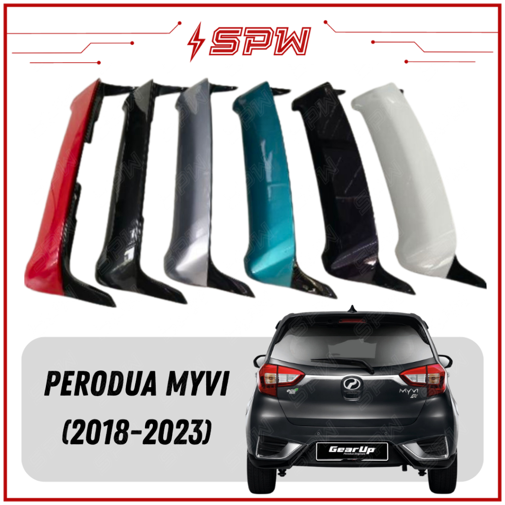 Perodua Myvi G Gear Up Spoiler Gu Rear Spoiler Mg Abs