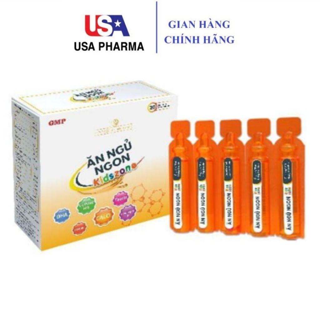 Siro ăn ngủ ngon tăng cường sức khỏe, nâng cao sức đề kháng - hộp 20 ống x 10ml
