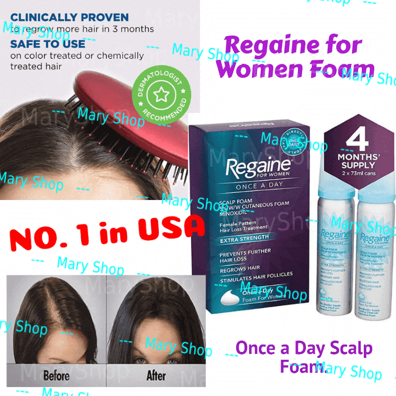 Women's Regaine (Rogaine Compatible) 5% Foam * 4-Month Supply * for Hair  Loss and Hair Regrowth, Topical Treatment for Thinning Hair, | Lazada  Singapore
