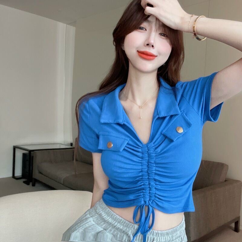 Áo kiểu nữ gân tăm mẫu mới siêu chất.