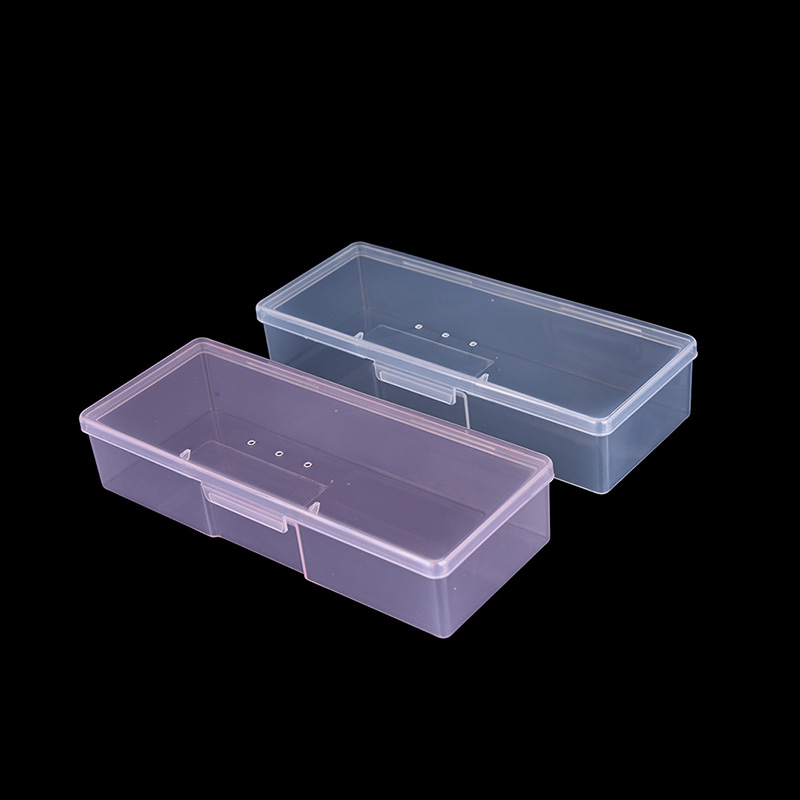 Plastic Rectangle Small Empty Box Nail Art Home Tools Brush Pen Storage ...