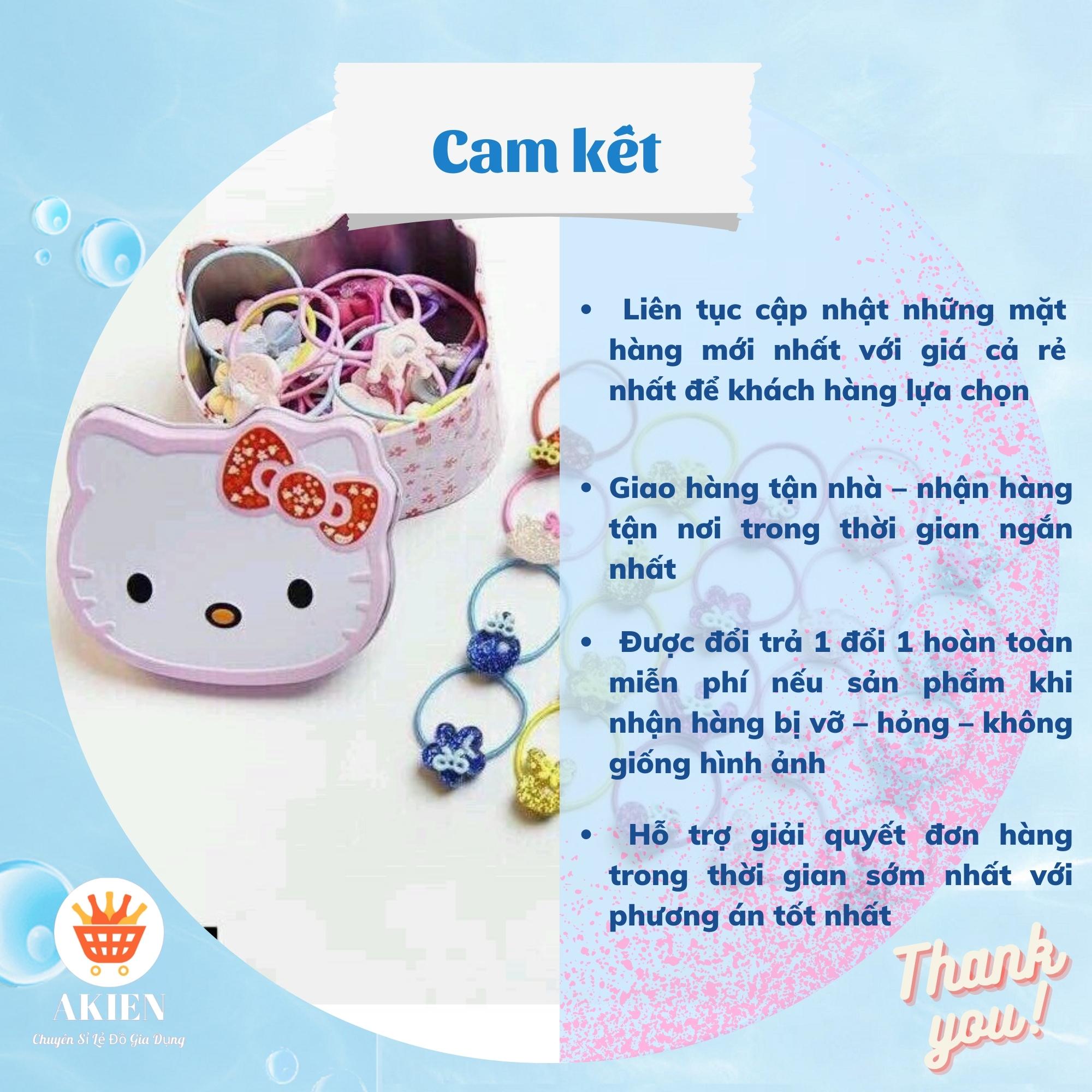 Dây Buộc Tóc Hộp Nơ Cột Tóc Kitty Ngộ Nghĩnh Cho Bé
