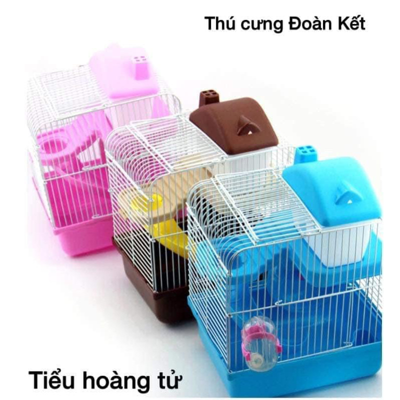 Lồng hamster _Tiểu hoàng tử (lồng kèm phụ kiện đầy đủ)