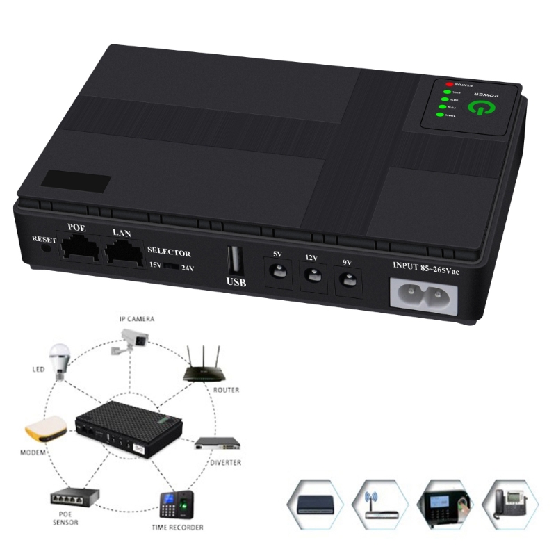 Cung cấp điện liên tục up Pin dự phòng cho camera an ninh Bộ định tuyến Wi-Fi