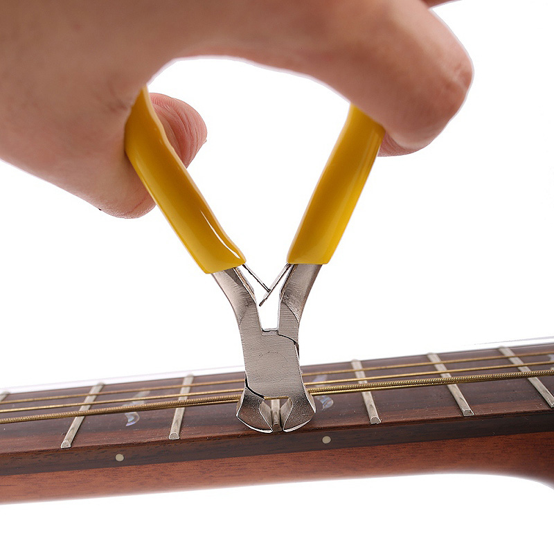 3Pcs Guitar Repair Maintenance Tool Guitar String Winder, Guitar Bridge Pins Puller Peg Remover, Guitar String Cutter Plier Wire Puller