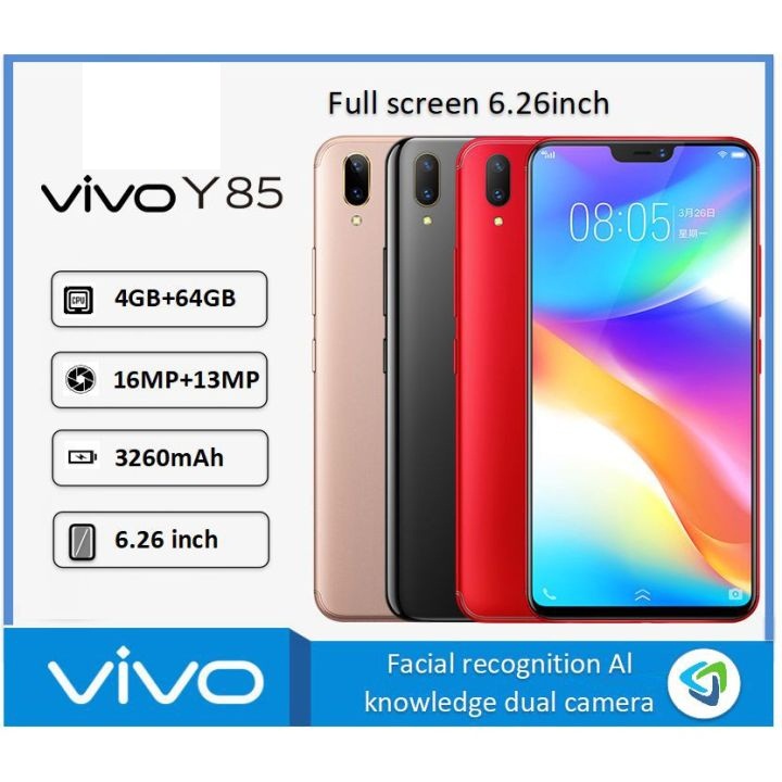 Combo Deal - Original ViVo Y85 with Box Charger Handsfree Back Jelly Cover Sim Eject Tool - Premium Quality - Dual Sim Approved - ViVo Y85a - 4GB RAM Mobile - Snapdragon Mobile - Vivo Mobile - Vivo Phone - 4gb Mobile Phone - Mobile Phone on Installment -. 