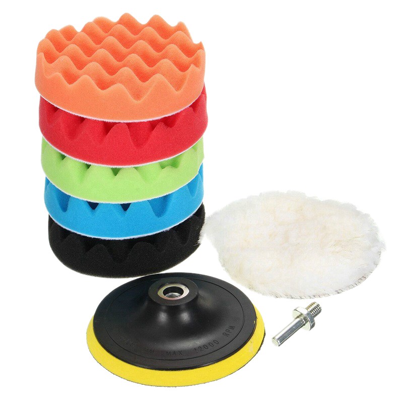 Bộ dụng cụ mút xốp đánh bóng xe hơi 5 inch , vệ sinh ô tô