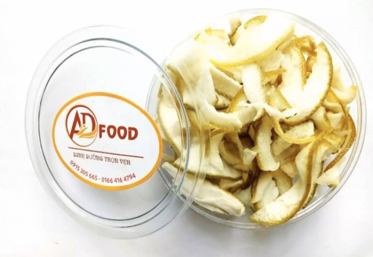 mức vỏ bưởi sấy 100g