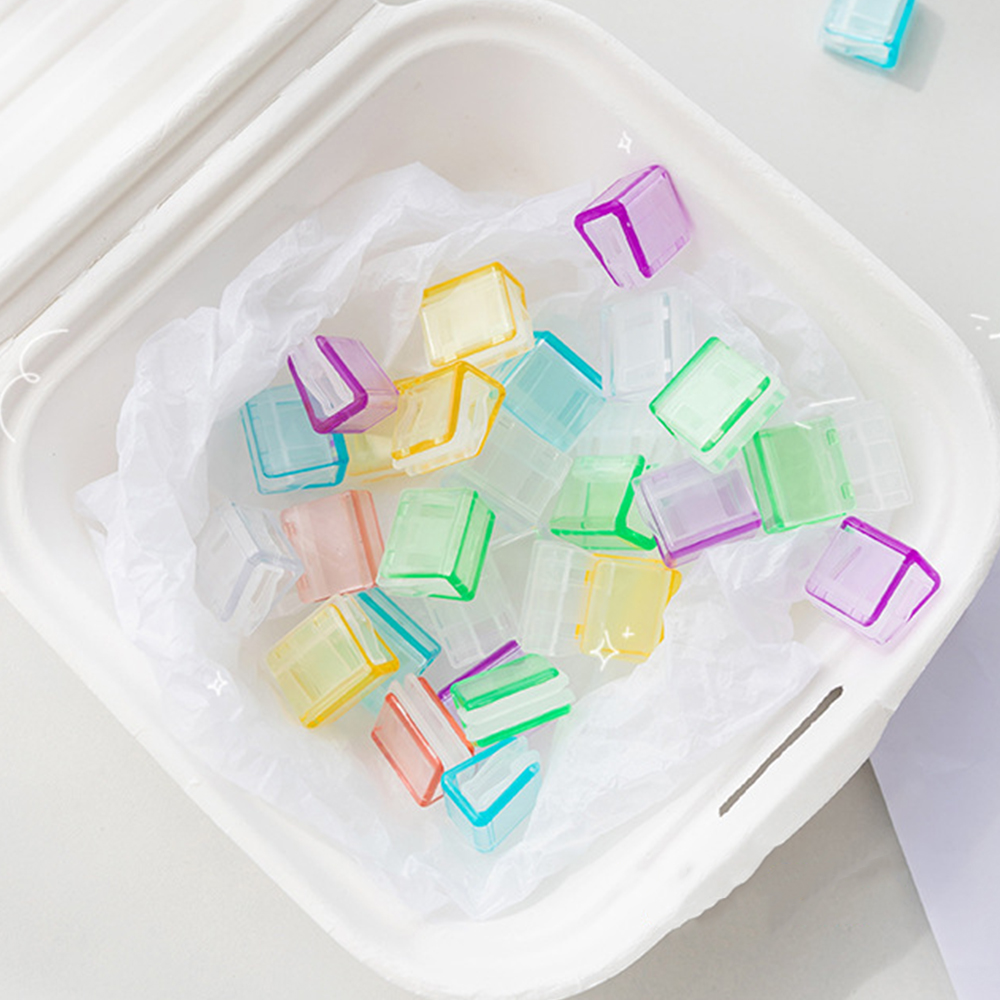 【DigitalHaven】Mini Color Paper Clip Cute Clear Bookmark File Index ...