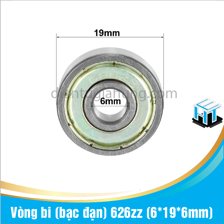 Combo 2 cái Vòng bi (bạc đạn) 626zz (6*19*6mm)(1 cặp)