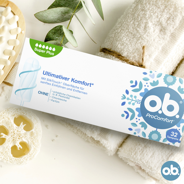 Băng vệ sinh tampon ob size super plus Procomfort 32st Đức (size đại lớn nhất  6 giọt dạng nút)