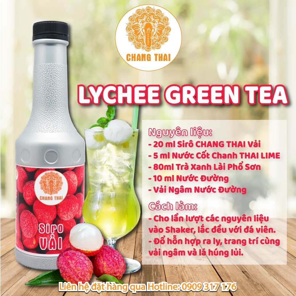 Siro Vải Chang Thai 1Lít