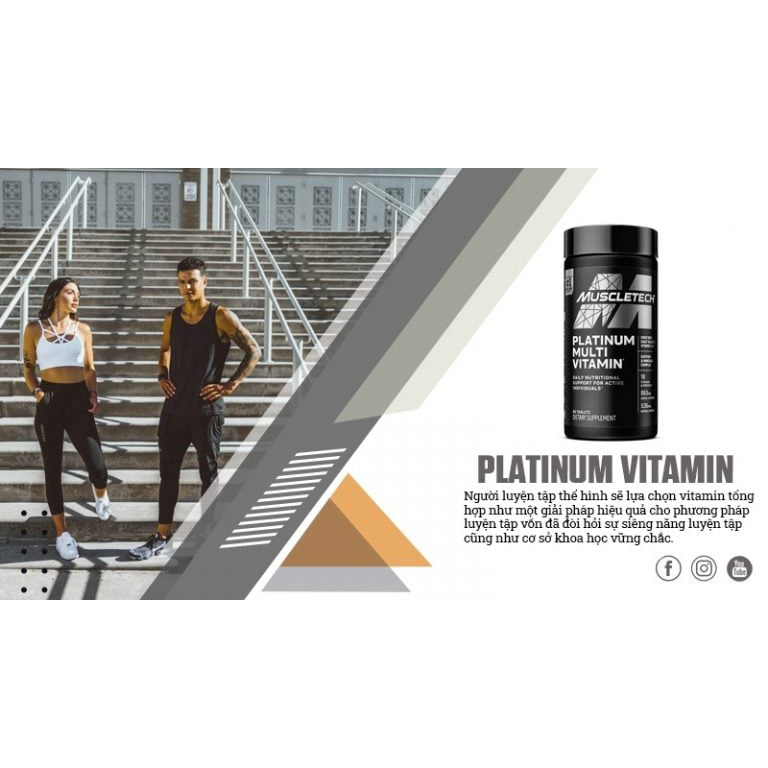 Platinum Multi Vitamin Tổng Hợp Bổ Sung 18 Loại Vitamin Và Khoáng Chất Cần Thiết (180 viên)