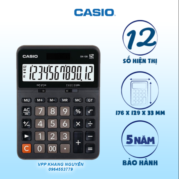 Máy tính casio dx-12b