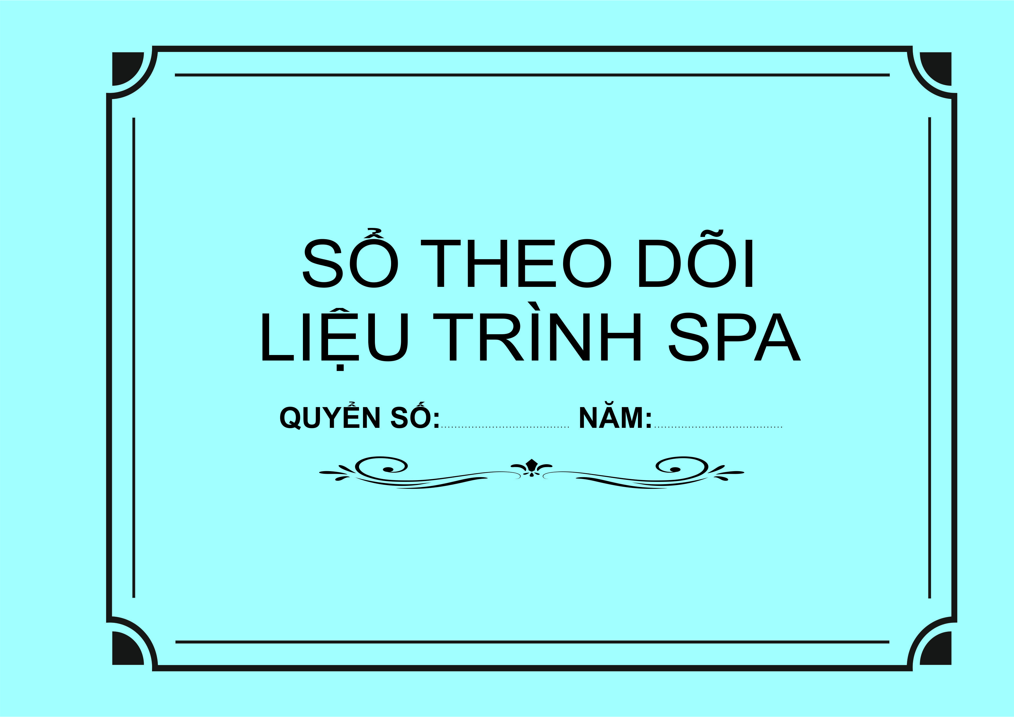 (fREESHIP) Sổ Theo Dõi Khách Hàng Spa
