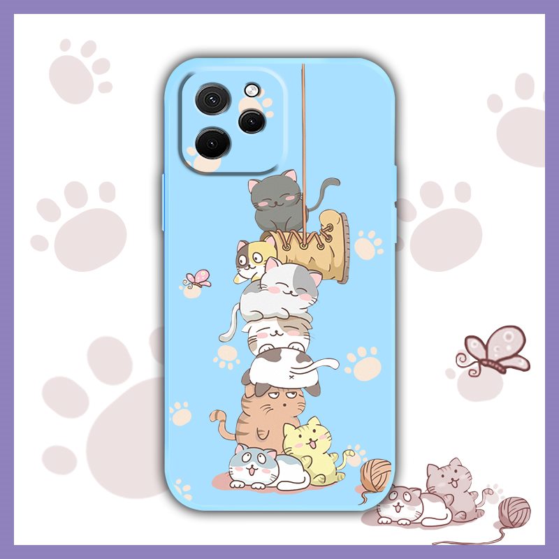 Skin%20feel%20silicone%20soft%20shell%20Phone%20Case%20For%20Huawei%20Nova%20Y61/Enjoy%2050Z%20Cartoon%20Simplicity%20Liquid%20silicone%20shell%20cute%20cat%20-%20Image%206