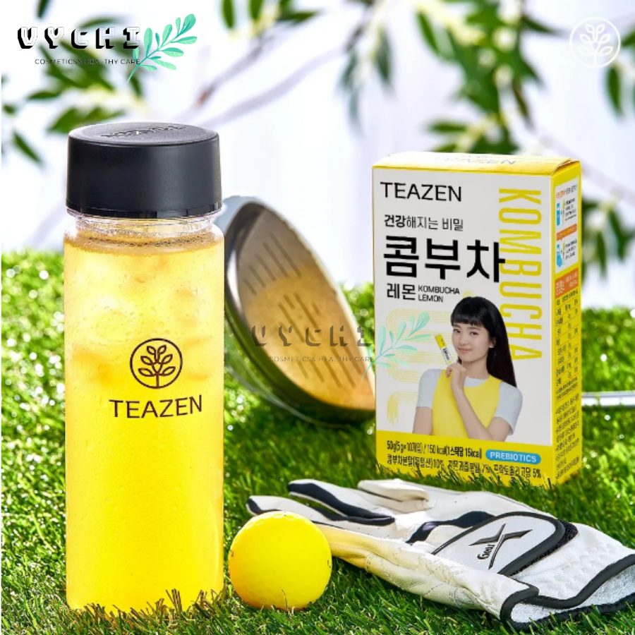 Combo 2 hộp Trà kombucha vị chanh Teazen (date 202̀5)