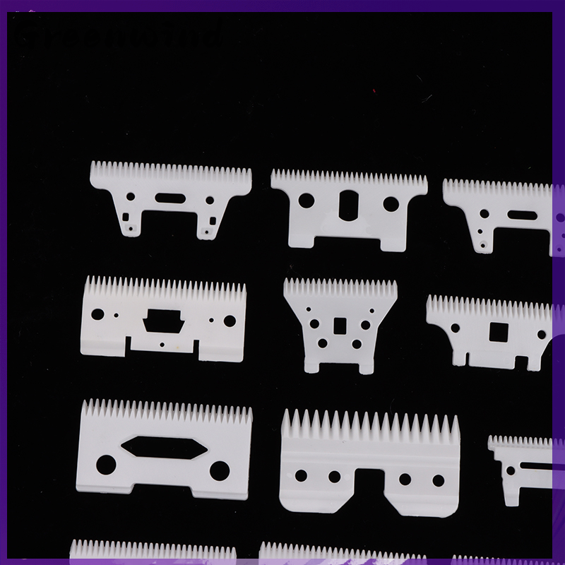 【Greenwind】 2-Hole Stagger-Tooth Ceramic Movable Blade Cordless Clipper Replaceable Blade For Shear Clipper